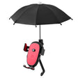 CYCLINGBOX BG-2935 Bicycle Mobile Phone Bracket With Umbrella Waterproof Navigation Electric Car Mobile Phone Frame, Style: Rearview Mirror Installation (Red) - free shipping - PMC TechLife - Order now!