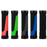 1pair BG-0404 Bicycle Rubber Handle Cover The Mountain Bike Bilateral Lock Dead Anti-Slip Handle Cover(Black)