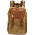 K805 Waterproof Batik Canvas Camera Backpack Outdoor Liner Shoulder Photography Bag(Soil Yellow) - Backpack by PMC TechLife | Online Shopping South Africa | PMC TechLife | Buy Now Pay Later Mobicred