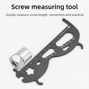 CYCLINGBOX Mountain Bicycle Chain Wear Measuring Ruler Measuring Chain Ruler Inspection Tool(Black)