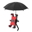 CYCLINGBOX Bicycle Mobile Phone Bracket With Parasol Rider Mobile Phone Frame, Style: Rearview Mirror Installation (Red) - Holders by CYCLINGBOX | Online Shopping South Africa | PMC TechLife | Buy Now Pay Later Mobicred