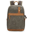 D1383 Outdoor SLR Digital Camera Backpack Waterproof Batik Canvas Camera Bag(Green) - Backpack by PMC TechLife | Online Shopping South Africa | PMC TechLife | Buy Now Pay Later Mobicred