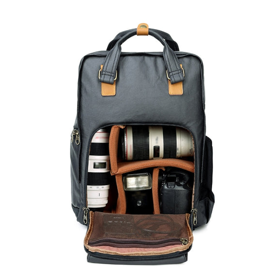 272 Wearable Shoulder Camera Bag Water-resistant SLR Digital Camera Bag(Khaki)
