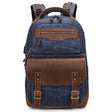 K813 Retro SLR Camera Bag Canvas Shoulder Computer Camera Bag(Blue) - Backpack by PMC TechLife | Online Shopping South Africa | PMC TechLife | Buy Now Pay Later Mobicred