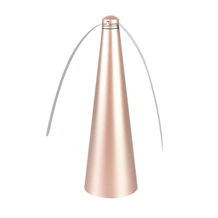 Outdoor Multi-Function Fan Leaf Fly Repeller Automatic Fly Trap Mosquito Repellent Fan(Gold)