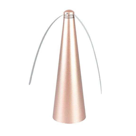 Outdoor Multi-Function Fan Leaf Fly Repeller Automatic Fly Trap Mosquito Repellent Fan(Gold)