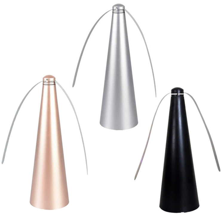 Outdoor Multi-Function Fan Leaf Fly Repeller Automatic Fly Trap Mosquito Repellent Fan(Gold)