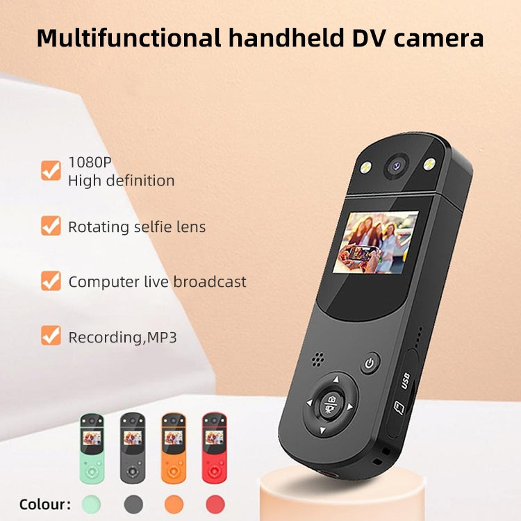 D2 HD 1080P Multi-Function Digital Video Camera Sports DV Camera Live Computer Camera Recorder(Orange)