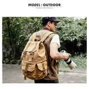 FB-1235-32 SLR Camera Canvas Bag Casual Shoulder Digital Bag(Green)