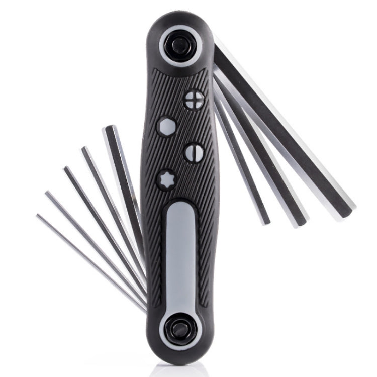 8 In 1 Bicycle Repair Portable Folding Allen Wrench(Inner Hexagon)