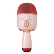 K58 Home Bluetooth Wireless Microphone With Lamp Mobile Phone K Song Children Microphone Audio(pink) - Microphone by PMC TechLife | Online Shopping South Africa | PMC TechLife | Buy Now Pay Later Mobicred