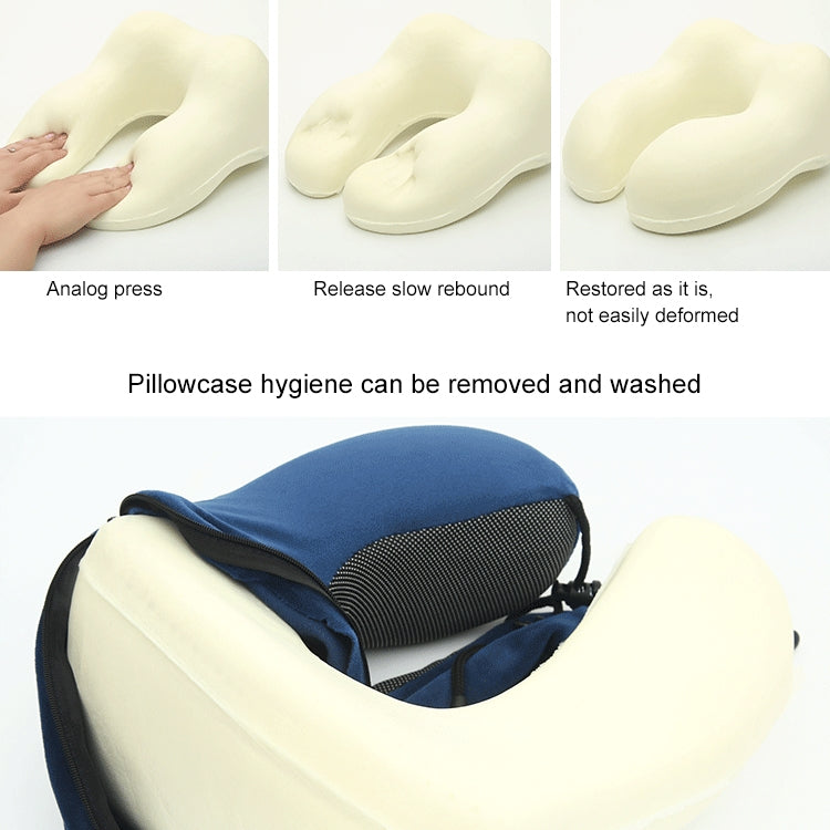 Magnetic Memory Foam U-shaped Pillow Suitable for Travel Solid Pillows(Pink)