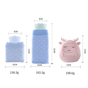 Winter Silicone Hand Warmer Cartoon Cute Water Injection Warm Water Bag, Colour: Light Blue Beaver