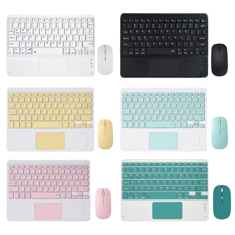 871 9.7 Inch Portable Tablet Bluetooth Keyboard With Touchpad + Mouse Set for iPad(Black + Mouse)