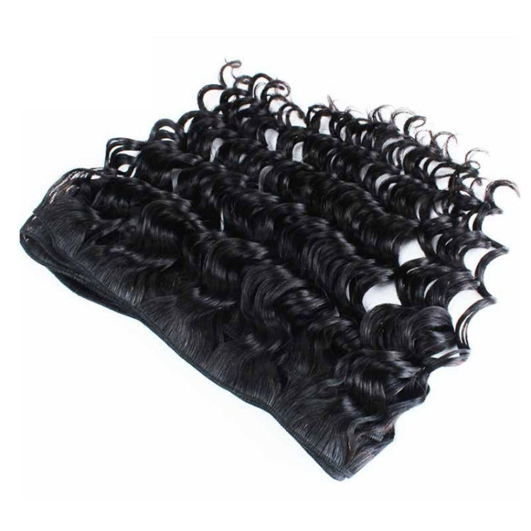 Ladies Water Wave Synthetic Fiber Hair Bun Wig(18 Inch)
