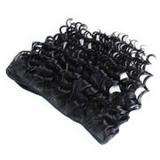 Ladies Water Wave Synthetic Fiber Hair Bun Wig(24 Inch)