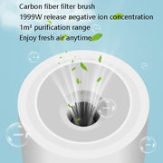 EP205 Portable Air Purifier Negative Ion Necklace Hanging Collar Purifier(Silver)