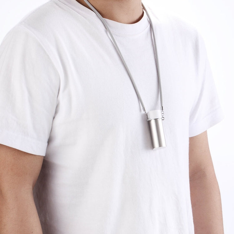 EP205 Portable Air Purifier Negative Ion Necklace Hanging Collar Purifier(Silver)