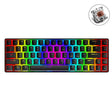 T8 68 Keys Mechanical Gaming Keyboard RGB Backlit Wired Keyboard, Cable Length:1.6m(Black Tea Shaft) - Wired Keyboard by PMC TechLife | Online Shopping South Africa | PMC TechLife | Buy Now Pay Later Mobicred