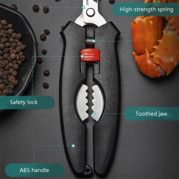 Crab Tool 304 Stainless Steel Crab Fork Crab Scissors Crab Needle,Style: 2 Fork 1 Knife