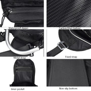GHOST RACING GR-YXB08 Motorcycle Bag Touch Navigation Fuel Tank Package Dust Waist Bag(With Magnet (Black))