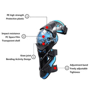 GHOST RACING GR-HX05 Motorcycle Riding Protective Gear Keep Warm Anti-Wind Anti-Fall Locomotive Knee Pad(White)