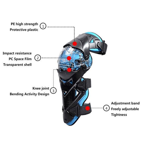 GHOST RACING GR-HX05 Motorcycle Riding Protective Gear Keep Warm Anti-Wind Anti-Fall Locomotive Knee Pad(Black)