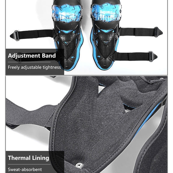 GHOST RACING GR-HX05 Motorcycle Riding Protective Gear Keep Warm Anti-Wind Anti-Fall Locomotive Knee Pad(Black)