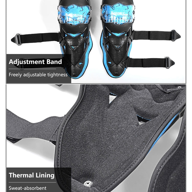 GHOST RACING GR-HX05 Motorcycle Riding Protective Gear Keep Warm Anti-Wind Anti-Fall Locomotive Knee Pad(Black)