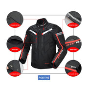 GHOST RACING GR-Y07 Motorcycle Cycling Jacket Four Seasons Locomotive Racing Anti-Fall Cloth, Size: L(Light Grey)
