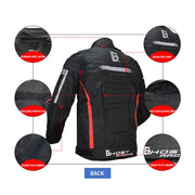 GHOST RACING GR-Y07 Motorcycle Cycling Jacket Four Seasons Locomotive Racing Anti-Fall Cloth, Size: XL(Light Grey)