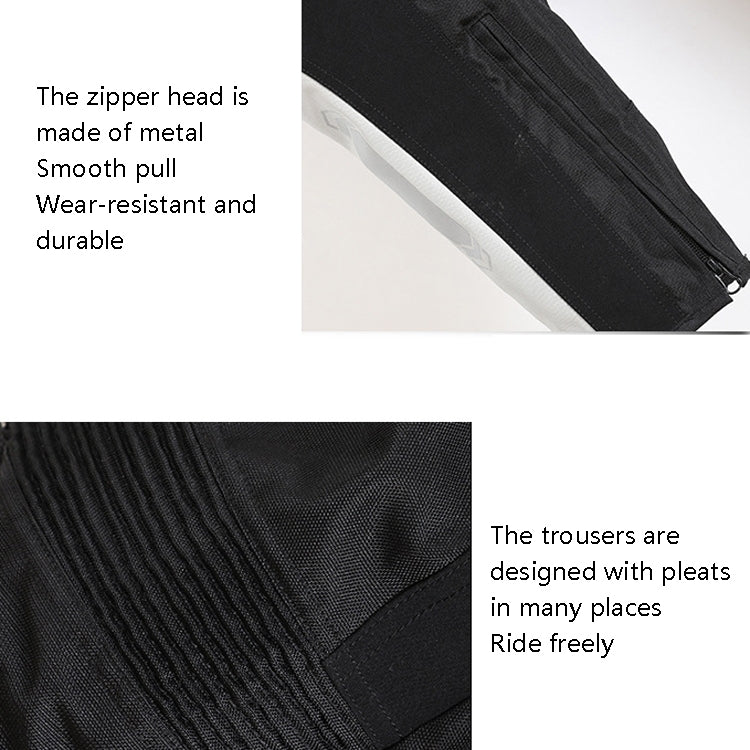 GHOST RACING GR-K06 Motorcycle Riding Trousers Racing Motorcycle Anti-Fall Windproof Keep Warm Pants, Size: XXL(Grey)