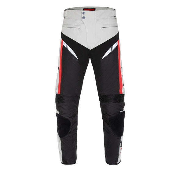 GHOST RACING GR-K06 Motorcycle Riding Trousers Racing Motorcycle Anti-Fall Windproof Keep Warm Pants, Size: L(Grey)