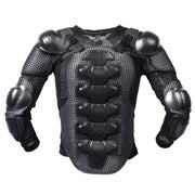 GHOST RACING F060 Motorcycle Armor Suit Riding Protective Gear Chest Protector Elbow Pad Fall Protection Suit, Size: M(Black)