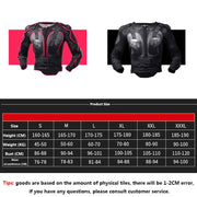 GHOST RACING F060 Motorcycle Armor Suit Riding Protective Gear Chest Protector Elbow Pad Fall Protection Suit, Size: M(Red)