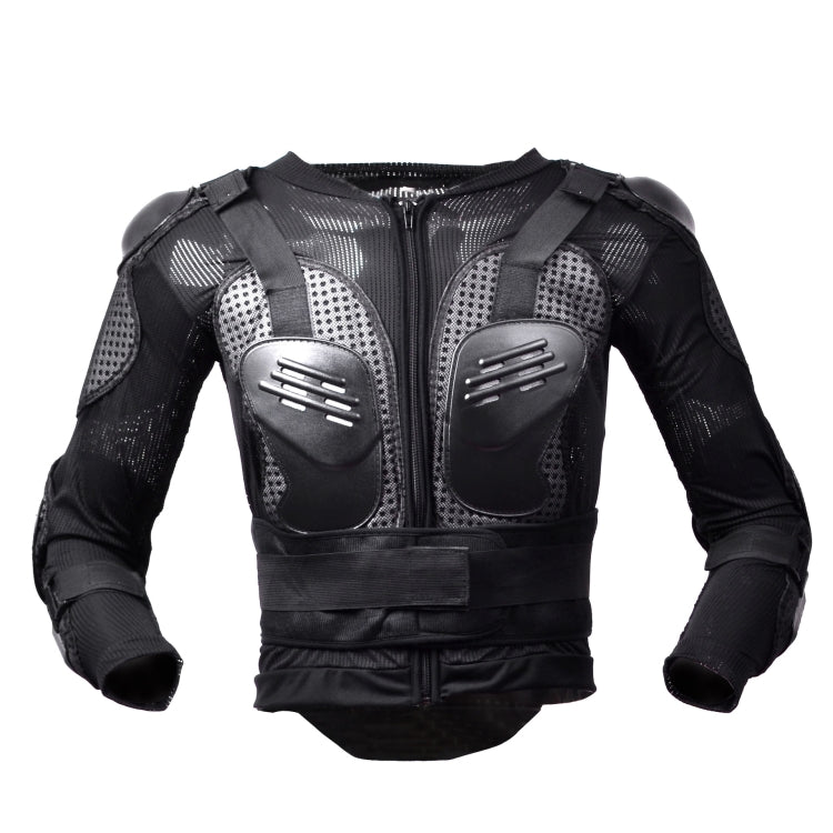 GHOST RACING F060 Motorcycle Armor Suit Riding Protective Gear Chest Protector Elbow Pad Fall Protection Suit, Size: L(Black)