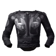 GHOST RACING F060 Motorcycle Armor Suit Riding Protective Gear Chest Protector Elbow Pad Fall Protection Suit, Size: L(Black)