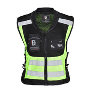 GHOST RACING GR-Y06 Motorcycle Riding Vest Safety Reflective Vest, Size: M(Fluorescent Green)