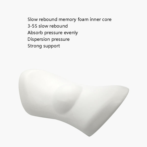 Car Supplies Lumbar Support Memory Foam Car Backrest Lumbar Cushion Seat Cushion Lumbar Pillow, Colour: Blue+Light Gray
