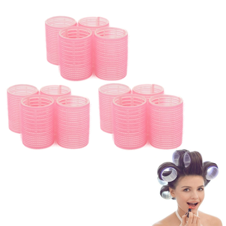 12 PCS/Set Self-Adhesive Curling Iron Hair Core Fluffy Hairdressing Tool���Random Colour Delivery, Specification: 63x48mm