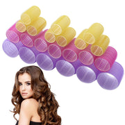 12 PCS/Set Self-Adhesive Curling Iron Hair Core Fluffy Hairdressing Tool���Random Colour Delivery, Specification: 63x48mm