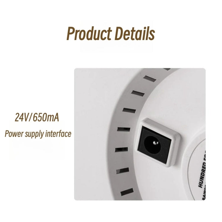 UFO Water Drop Aromatherapy Humidifier Desktop Remote Control Diffuser, Plug: EU Plug(Wood Grain)