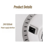 UFO Water Drop Aromatherapy Humidifier Desktop Remote Control Diffuser, Plug: UK Plug(White)