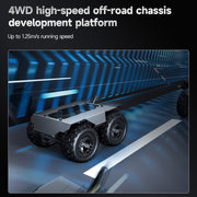 Waveshare WAVE ROVER Flexible Expandable 4WD Mobile Robot Chassis, Onboard ESP32 Module(EU Plug)