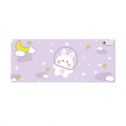 Intelligent Digital Display Timing Heating Mouse Pad Office Desktop Electric Heating Mat, CN Plug, Style:Rabbit 80x33cm