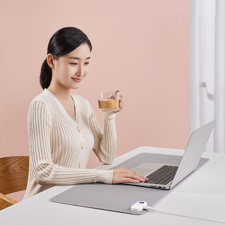 Intelligent Digital Display Timing Heating Mouse Pad Office Desktop Electric Heating Mat, CN Plug, Style:Green 60x36cm