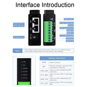 Waveshare RS232 RS485 To RJ45 Ethernet Serial Server, Spec: RS232 RS485 TO ETH (B)