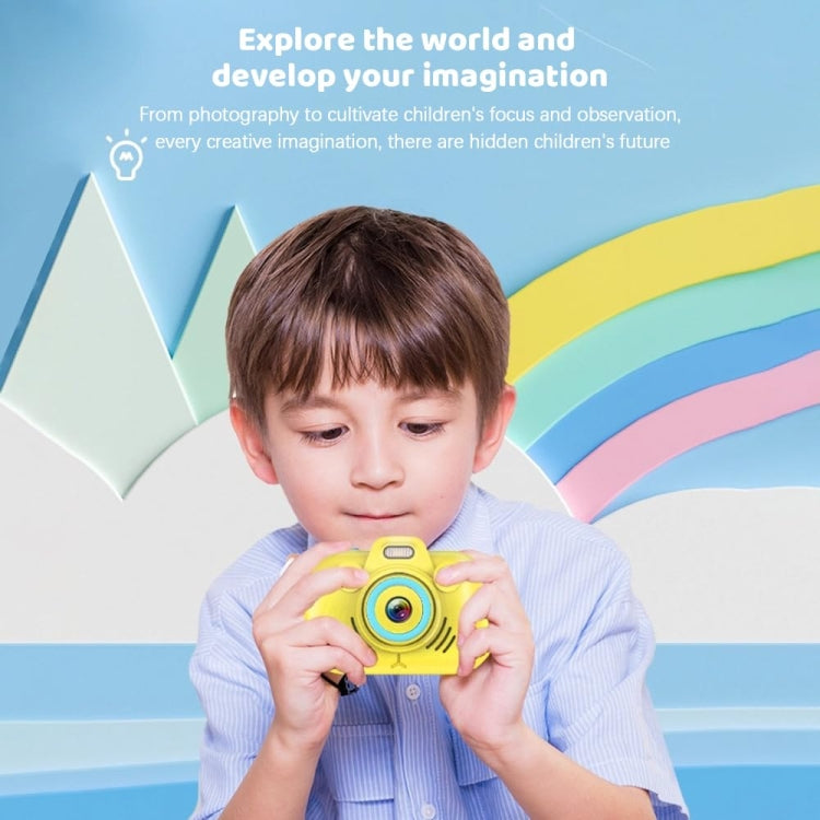 DC502 2.4-Inch 16X Zoom 2.7K Video Recording Children Digital Camera, Color: Blue + 32G(US Plug)