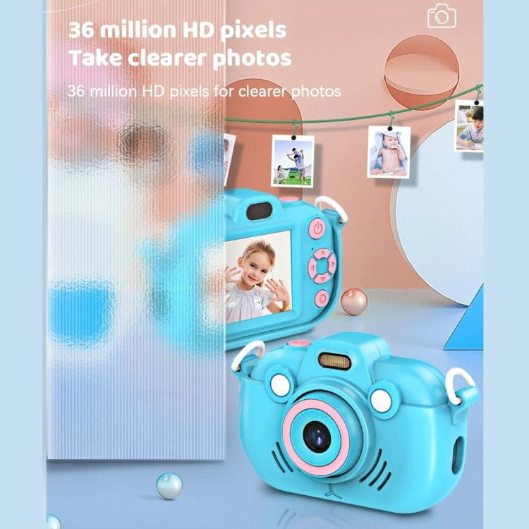 DC502 2.4-Inch 16X Zoom 2.7K Video Recording Children Digital Camera, Color: Pink + 32G(AU Plug)
