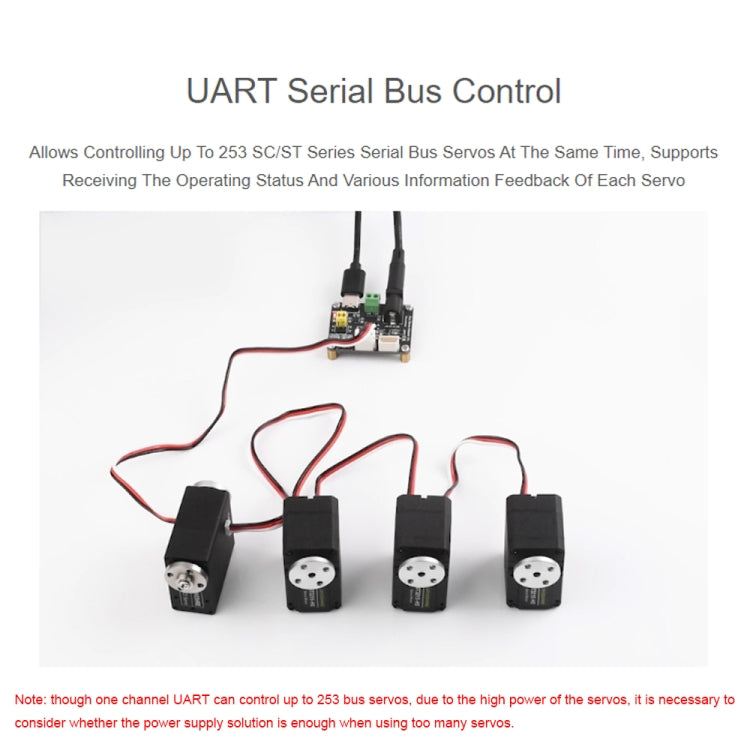 Waveshare 25514 Serial Bus Servo Driver Board, for ST/SC Series Serial Bus Servos